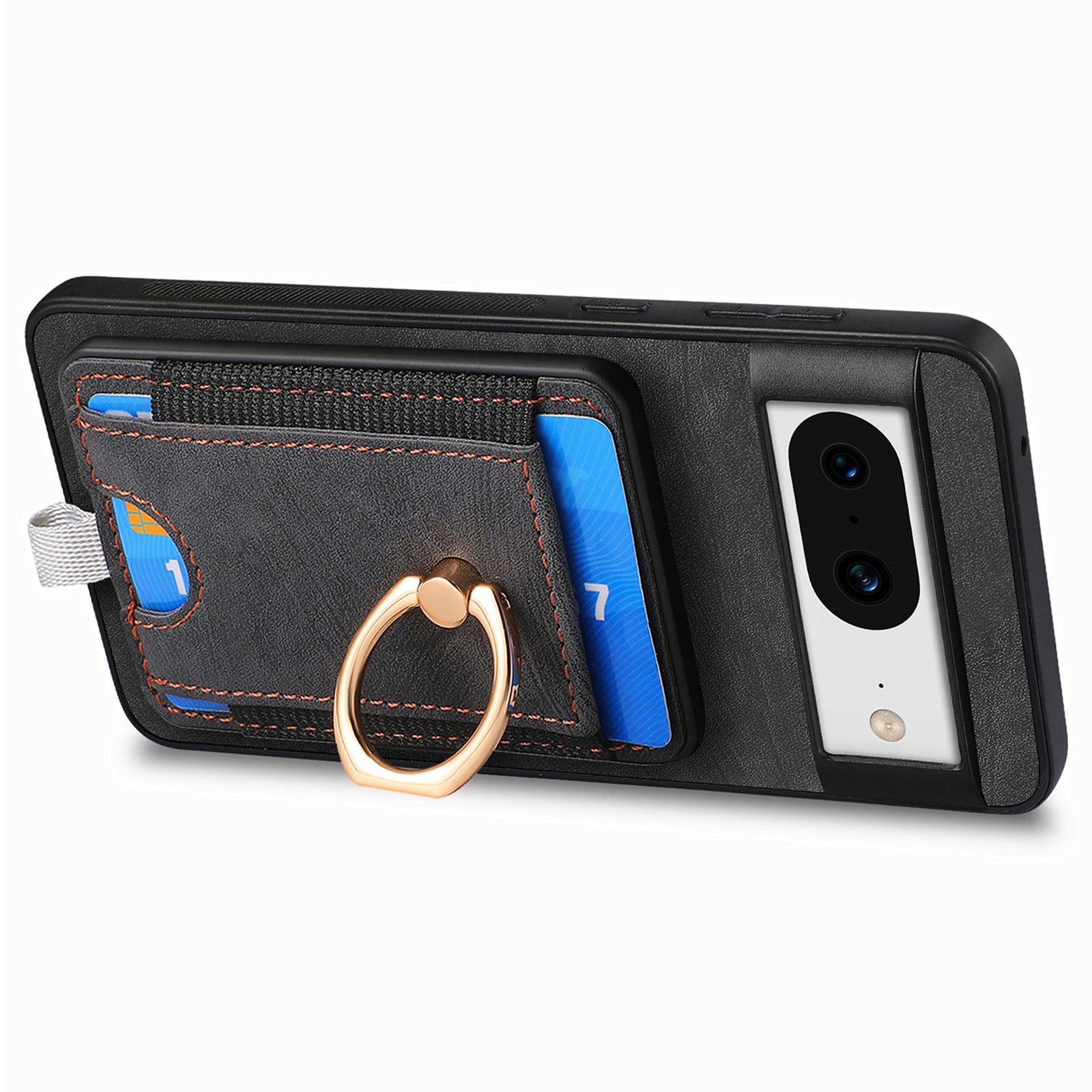 D7 For Google Pixel 8 Kickstand Case Magnetic Card Slot Phone Protector D7 For Google Pixel 8 Kickstand Case Magnetic Card Slot Phone Protector